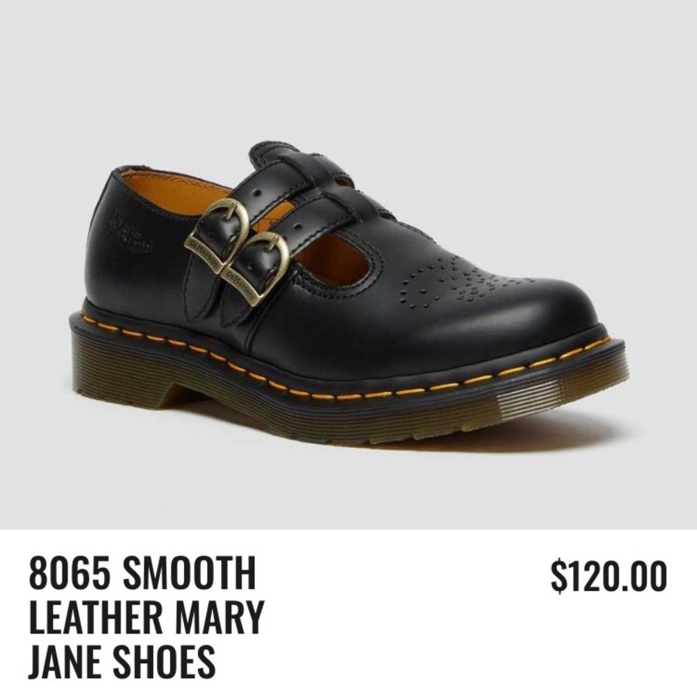 Dr. Martens 8065 smooth leather Mary Jane shoes 6